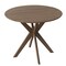 Costway Modern Round Wood Dining Table 35'' W/ Solid Wood Legs& Base for Home, Office